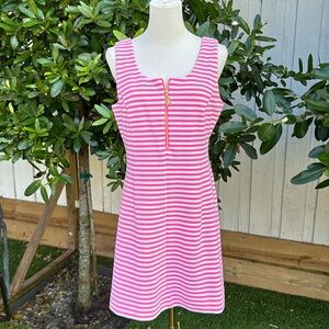 Lilly Pulitzer Pink and White Dress.